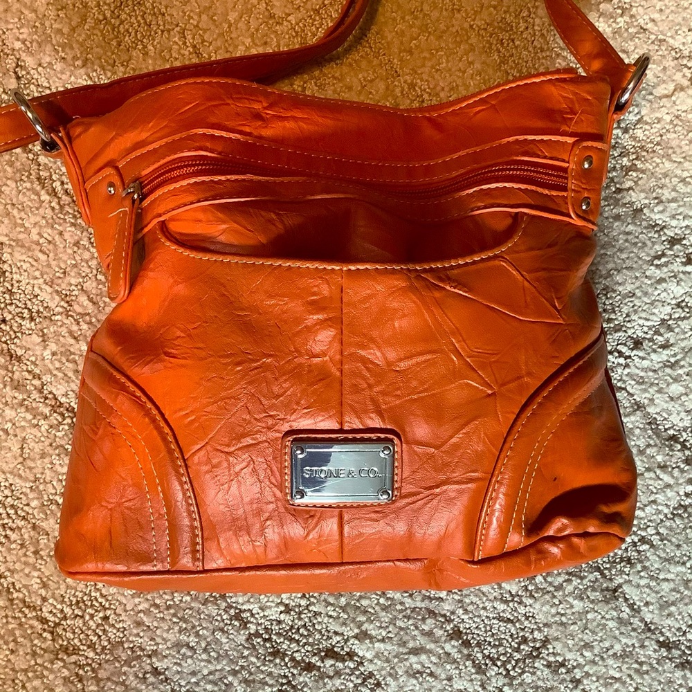 bright orange crossbody